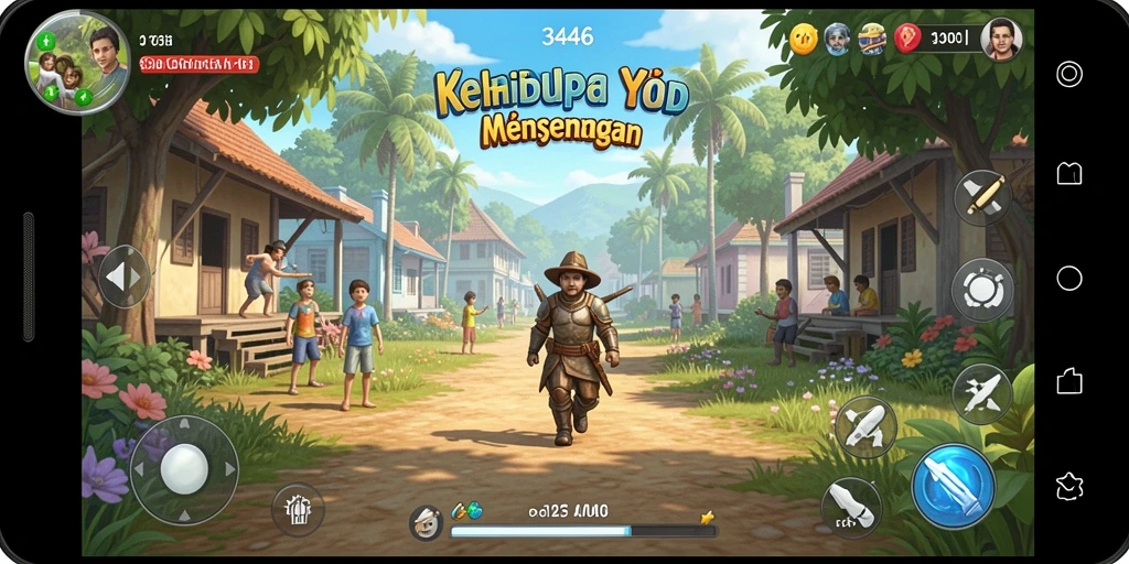 Tangkapan layar utama 3446 menunjukkan gameplay simulasi yang mendalam dan interaktif.