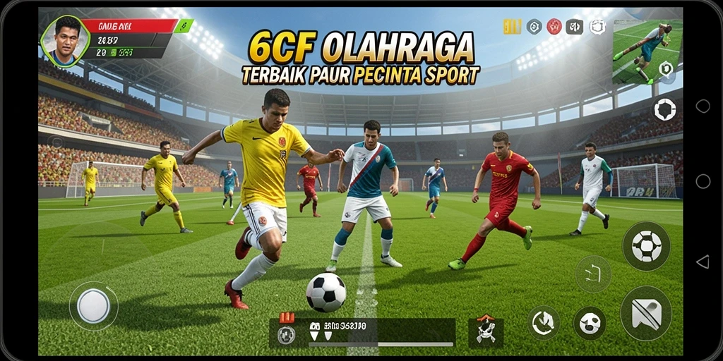 Gameplay menarik dari 6CF dengan aksi olahraga seru.