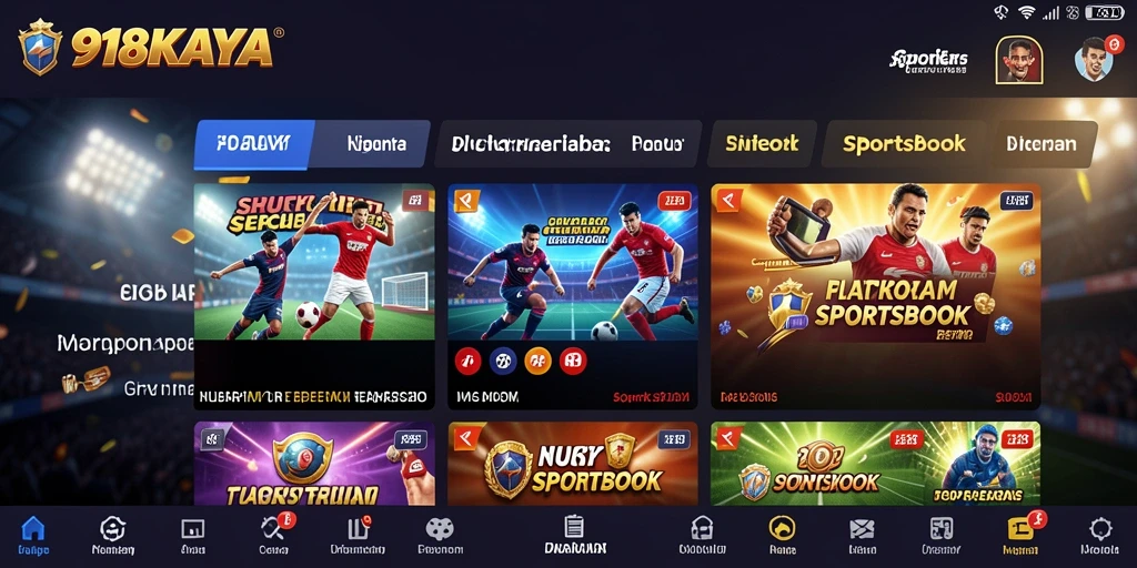 Tampilan gameplay menarik dari aplikasi Sportsbook 918KAYA.