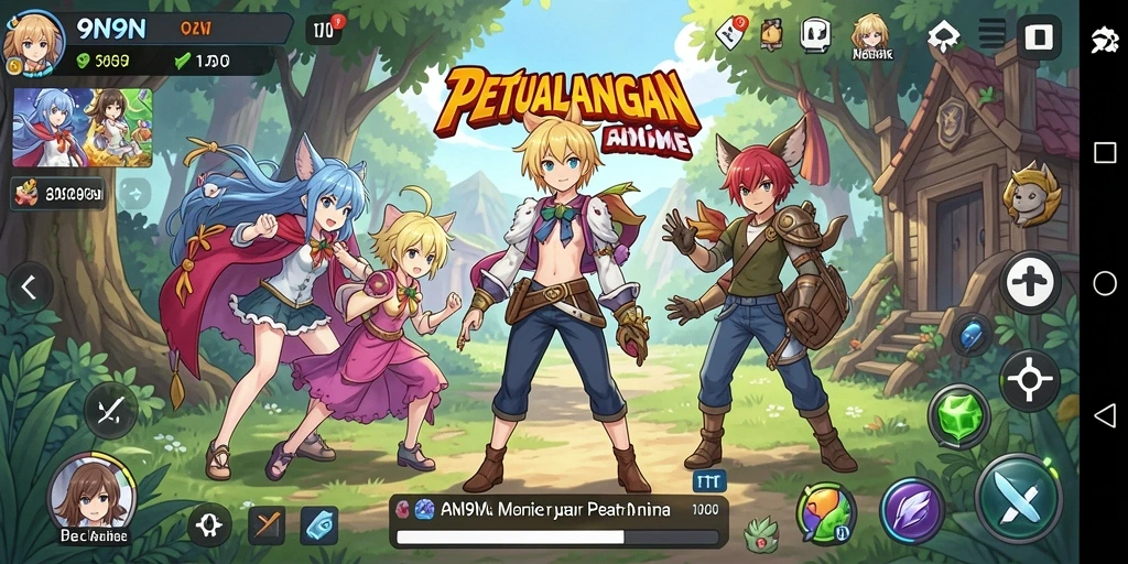Tampilan menarik dari gameplay 9N9N yang penuh aksi dan petualangan.