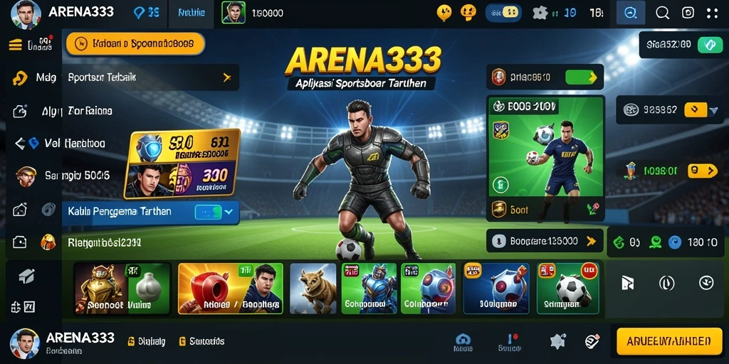 Tampilan gameplay menarik ARENA333 saat taruhan olahraga.