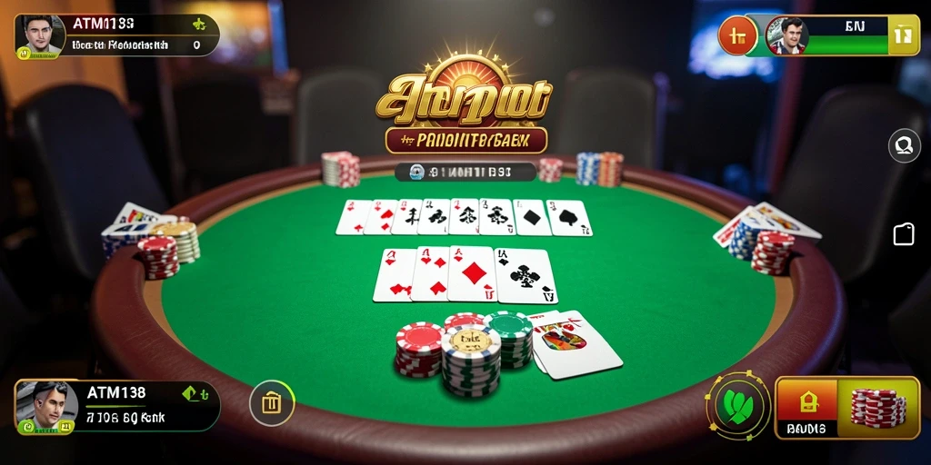 Gameplay menarik dari ATM138 yang memperlihatkan poker yang kompetitif.