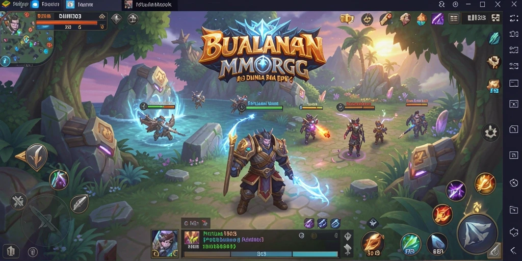 Tampilan screenshot BUMI303 yang menunjukkan aksi permainan MMORPG yang mendebarkan.