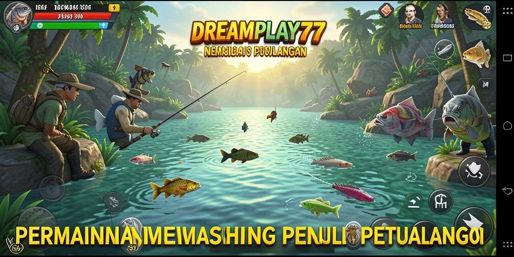 Tangkapan besar dalam gameplay DREAMPLAY77 yang seru.