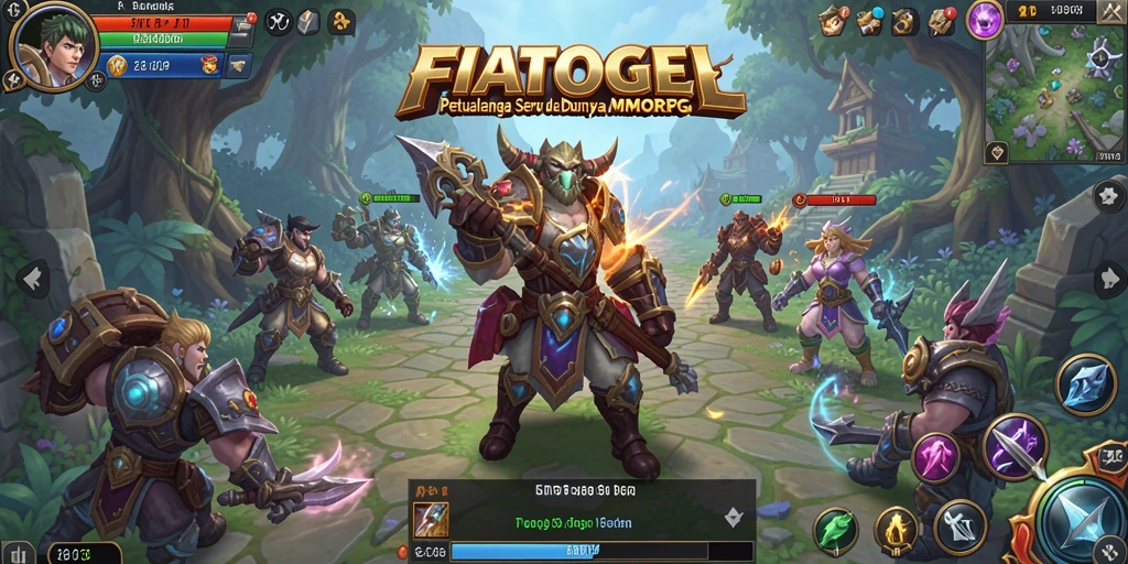 Screenshot gameplay FIATOGEL menampilkan aksi seru dalam dunia MMORPG.