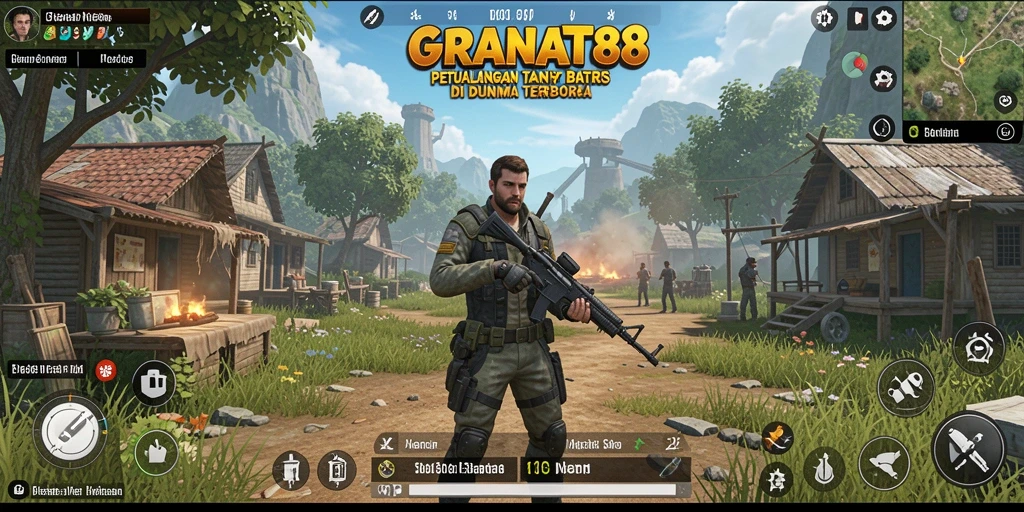 Tampilan gameplay epik di dunia terbuka GRANAT88.