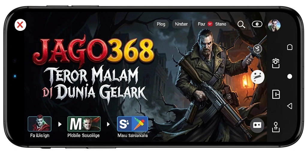 Screenshot JAGO368 menampilkan suasana gelap dan misterius saat bermain.