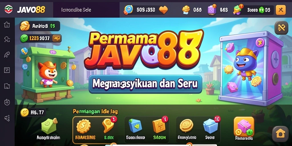 Screenshot utama JAVO88 menampilkan gameplay Idle yang menarik.