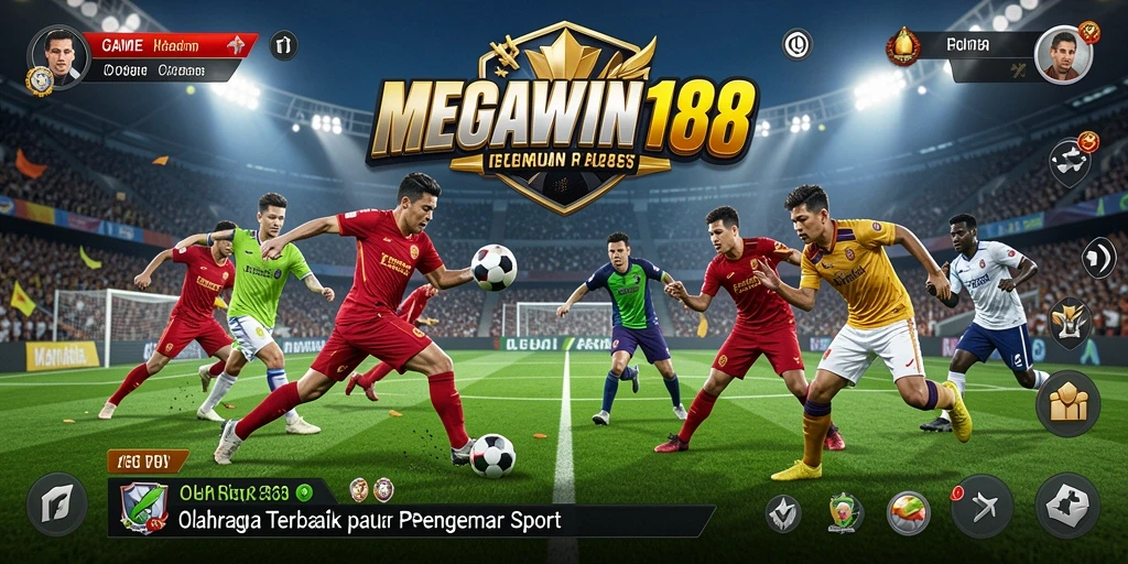 Screenshot gameplay MEGAWIN188 yang menunjukkan intensitas pertandingan olahraga.