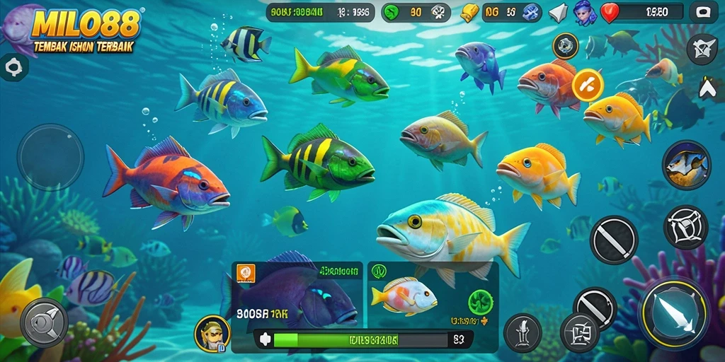 Screenshot gameplay Tembak Ikan yang seru dan menarik.