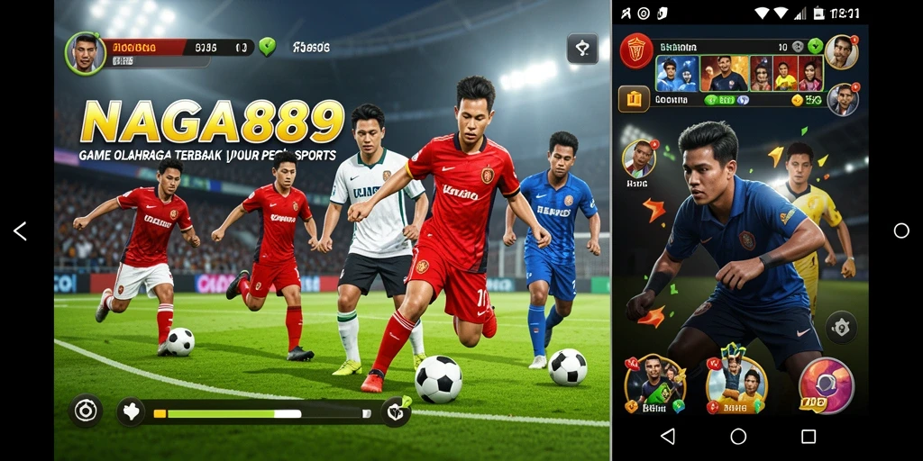 Screenshot gameplay NAGA889 menunjukkan aksi olahraga yang mendebarkan.