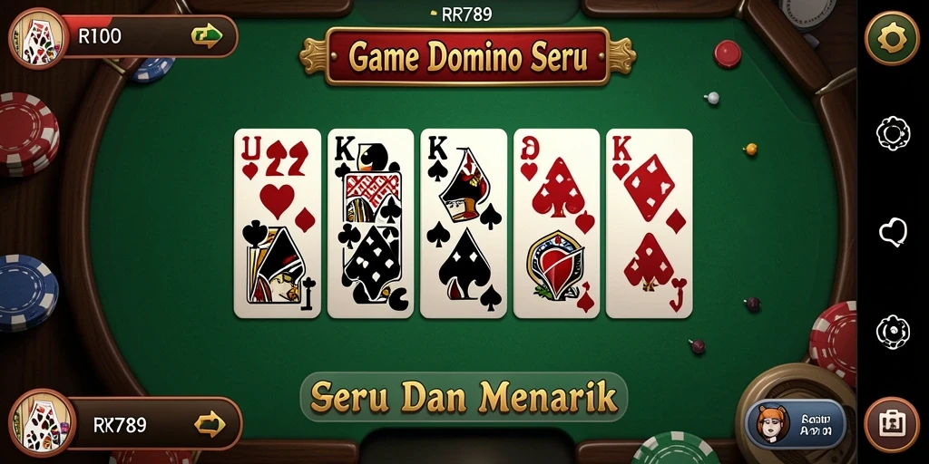 Tangkapan layar gameplay RR789 yang menunjukkan keseruan bermain domino.